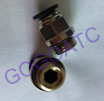 China Pneumatic 6mm Thread 1/4&quot; Quick Connect Connector , Air Straight Hose Fitting Quick Connector Coupling supplier