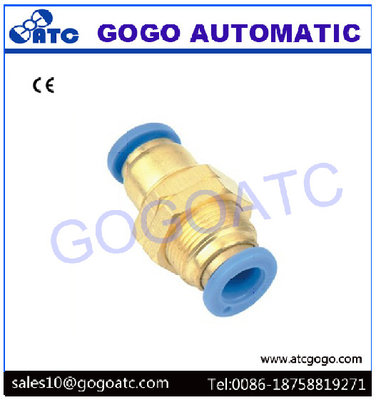 China Straight Pneumatic Quick Couplings For 4mm Pneumatic Pipe / Air Hose One Touch Joint supplier