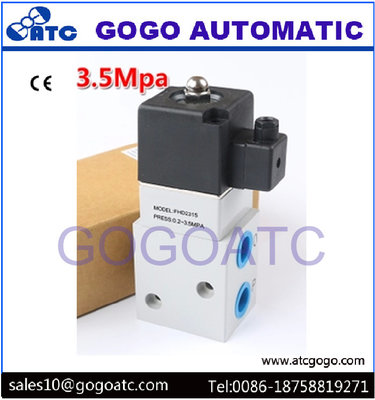 China Industrial 3 Way Air Compressor High Pressure Solenoid Air Valve 1/4 1/2 Pipe Size supplier