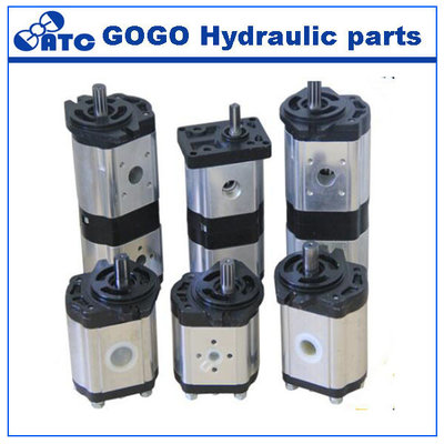China 20cc 12v Flange Hydraulic Oil Pump With Cast Iron Pump Body , High Precision supplier