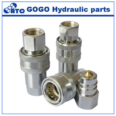 China Custom Carbon Steel / Brass Hydraulic Quick Coupling Hydraulic Control Parts supplier