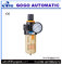Cotton Filter Cartridge Manual Drain Air Pressure Regulator , Airtac Type Pneumatic Air Regulator Filter supplier