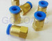 Straight quick brass hose connector 8mm 1/2 PT pneumatic female threaded union fitting PCF 8-04 air pipe joint supplier