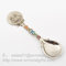 Enamelled metal Paris travel souvenir spoon with color filled wholesale for cheap supplier