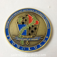 China Painted commemorative coin, Metal commemorative medals, MOQ300pcs for small wholesale lot, supplier