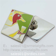 China Cloisonne soft enamel Collar Lapel Pins, custom Cloisonne Enameled Pin butterfly clutch supplier