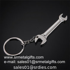 China Metal Lever Tool Key tag Key Rings, Alloy Wrench Spanner Car Keychains in stock, supplier