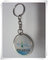 Affordable 1&quot; epoxy resin dome coin holder keychain, China factory epoxy resin key chains, supplier