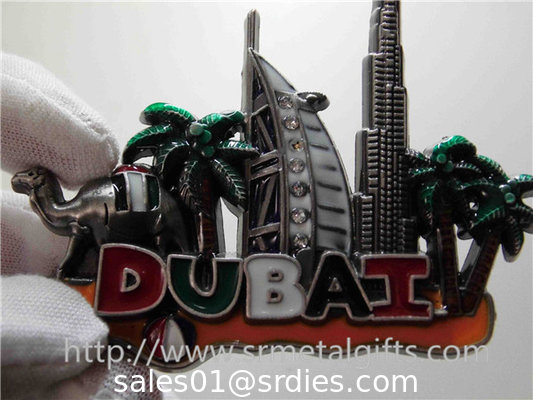 Designer painted metal fridge magnetic, Dubai design refrigerator magnets small quantity, supplier