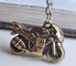 Exquisite metal motorcycle drop pendant keychain, branding logo motorcycle charm ornament, supplier