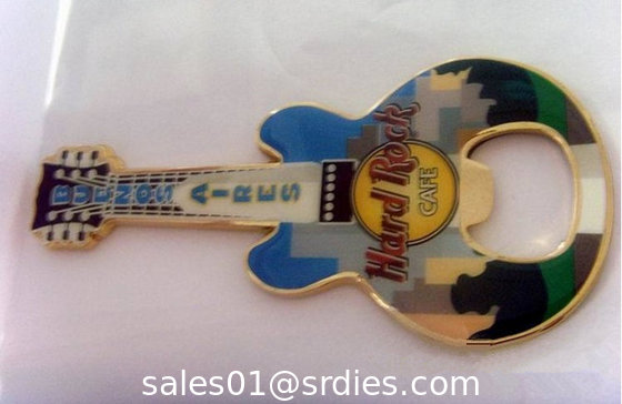 Epoxy printed car shape metal bottle openers, cheap personalized designer bottle openers, supplier