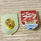 Sailing boat enamel lapel pin with color filled, butterfly clasp enamel lapel pins, supplier