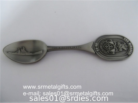 Custom Souvenir Metal Spoons for Gift, China metal engraved spoon factory supplier