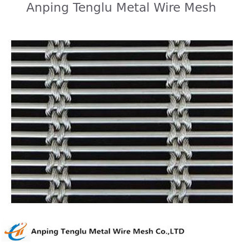 Stainless Steel Cable Mesh Cable pitch: 50mm Cable diameter: 2.0mm X 4