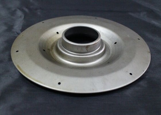 China Deep Draw Reliable Metal Stamping Parts for Electric Power , Bronze / Plastic Material supplier