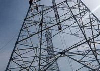 Silver High Voltage Transmission Towers , High Tension Overhead Line Tower supplier