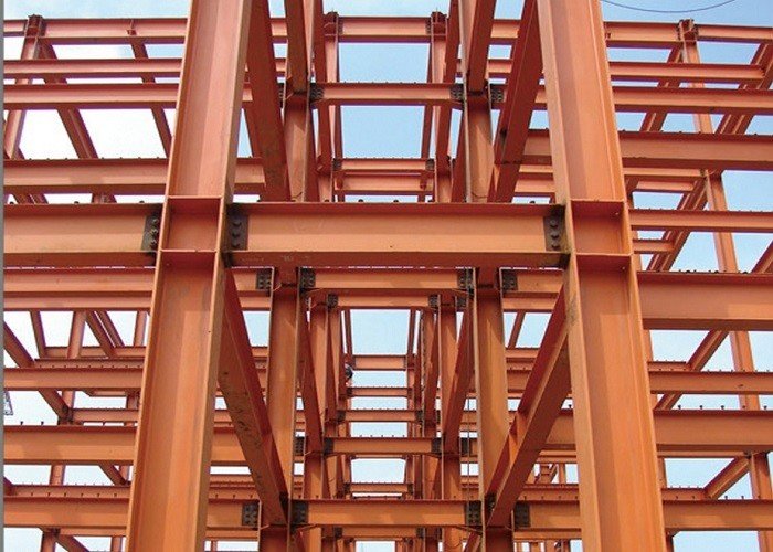 AWS D1.1 Steel Frame Commercial Building , Recycled Pre Manufactured Steel Buildings supplier