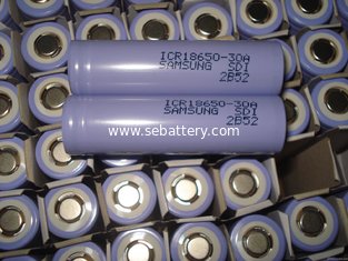 China ICR18650-30B lithium ion 3.7V 3000mAh for samsung 18650 battery supplier