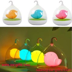 China Hand Held Dimmable Night Light Kids Gift Romantic Birdcage Touch Sensor Control Lamps LED supplier