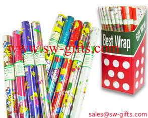 China 2019 customized Gift wrapping paper and high quanlity types of gift wrapping paper supplier