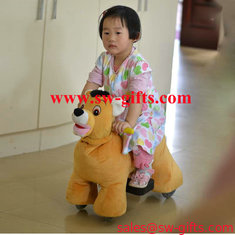 China Lovely toys wheels electric riding animal mall, plush motorized animal, animal scooters supplier
