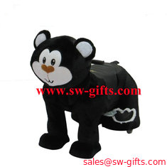 China Father mother baby stroller bike motorized animals plush riding animals supplier
