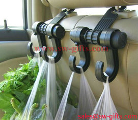 China New Double Auto Car Back Seat Headrest Hanger Holder Hooks Clips For Bag Purse Cloth Grocery Automobile Accessories supplier