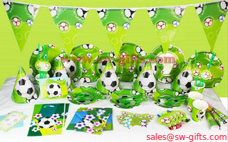 China 2019 Kids Boys Birthday Party Decoration carton Set Football Theme Party Supplies Baby Birthday Party celebration supplier