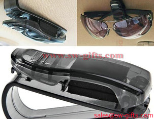 China Car Sun Visor Glasses Sunglasses Ticket Receipt Card Clip Storage Holder Storage Shelf Car Organizer Accessories Platic supplier