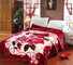 Blanket with flowers Grade A B Thicken Laschel Blankets Home Textile pink&amp;beige blankets supplier