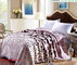 Blanket with flowers Grade A B Thicken Laschel Blankets Home Textile pink&amp;beige blankets supplier