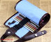 New Blue 38 Hole Pencil Bag School Canvas Painting Stationery Roll Pencil Case Sketch supplier
