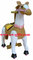 Indoor playground equipment animated plush toy electric horse ride for kids supplier