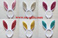 Children adult pink gold Easter Party decoration/rabbit ear/Sequin Bunny ear headband/flashing headband supplier