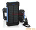 TOP Solar Power Bank Dual USB Travel Power Bank 20000mAh External Battery Portable Charger Bateria Externa Pack supplier