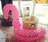Mini Flamingo Floating Inflatable Coasters Drink Cell Phone Holder Stand Pool Event &amp; Party Decoration Toy For Kids supplier
