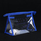zipper closure transparent PVC women cosmetic bags traveling liquids bags with logo printed