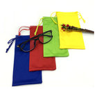 recycled microfiber eyeglasses drawstring bags custom logo promotional drawstring pouch