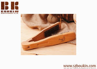 Salon professional wooden straightening hair brush bristle splint comb