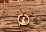 Cute Japanese Harajuku handcrafted animal pendant wooden necklace