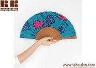 wholesale boutique shape Chinese classical print plum blossom wooden crafts hand fan
