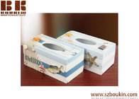 Painted 24x11.5x9cm or cusotmized Mediterranean Style dinner Wooden Napkin Holder box