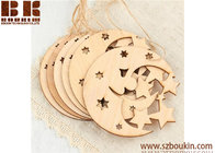 Unfinished Wood Celestial Moon and Stars Ornaments Christmas tree ornaments Holidays Gift Ornament