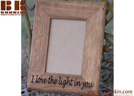 Wooden Frame - Picture Frame - Customized Rustic Wooden Frame - Wedding Gift - Personalized Gift - Engraved Picture Fram