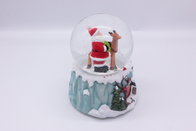 Resin Musical Snow Globe, Christmas Snow Water Globe