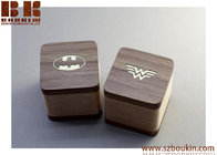 PAIR Engagement ring box Batman Superman Wonder woman Wedding ring box Wood ring box Gifts Jewelry box