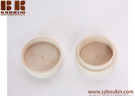 small round wooden box, unfinished wooden ring earrings box, jewelry storage