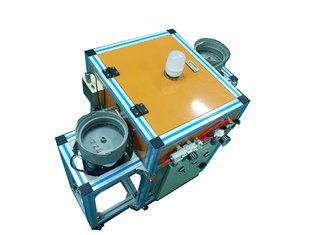 China Bulb Cap Production Assembly Machine Bulb Cap Crimping Riveting Testing Machine supplier