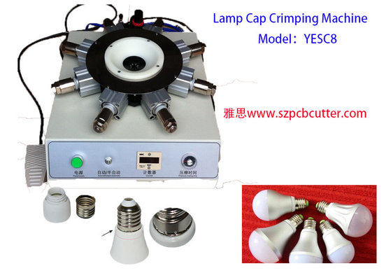 LED Lamp Cap Holder Crimping Machine For E27 B22 E22 With One Day Lead Time supplier