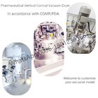 Vacuum dryer system for API, fine chemicals and intermediates Conical vertical dryer